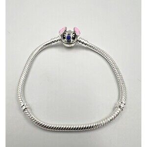 Pandora Disney Stitch Snake Chain Bracelet Original NWOT593738C011 Size 7.1"